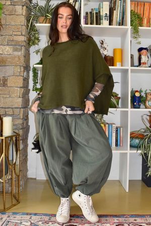 Basso Box Knit Khaki